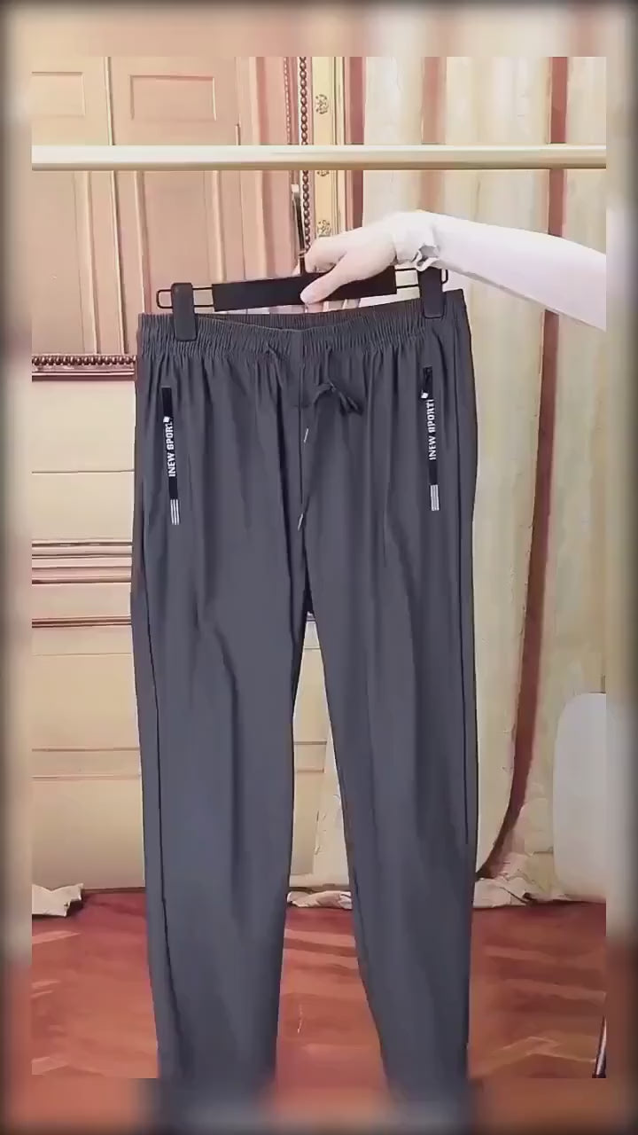2-Pack Men's Sports Trousers High Stretch Men's Jogging Pants Quick-Drying Sweatpants Baggy Man Fishing Gym Sportswear Pants
